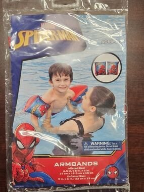 Marvel Spider-Man Blue and Red Kids Swim Armbands